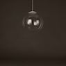 Mawa Glaskugelleuchte LED klar/schwarz matt - 40 cm