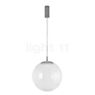 Mawa Glaskugelleuchte LED translucide clair/ gris métallique - 40 cm
