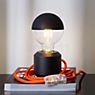Mawa Oskar Bordlampe sort/orange - med lysdæmper - incl. pære ansøgning billede
