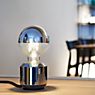 Mawa Oskar Lampe de table chrome/gris - avec variateur - incl. ampoule - produit en situation