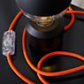 Mawa Oskar Lampe de table noir/orange - avec variateur - incl. ampoule - produit en situation