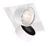 Mawa Wittenberg 4.0 recessed Ceiling Light angular flush with two spots LED black matt - without Ballasts