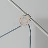 Midgard Ayno Lampadaire LED gris/câble gris - 2.700 K - L