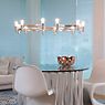 Nemo Crown Plana Pendant Light gilded - 109 cm application picture