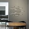 Nemo Drop Pendant Light LED 7 lamps silver application picture