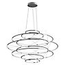 Nemo Drop Pendant Light LED 9 lamps silver