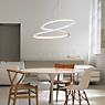 Nemo Kepler Hanglamp LED weiß - 84 cm - uplight productafbeelding