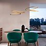 Nemo Kepler Pendant Light LED gold - 50 cm - downlight application picture