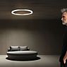 Neuhaus PURE® by Paul Neuhaus Lines Round Deckenleuchte LED silber - ø70 cm Anwendungsbild