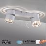 Neuhaus PURE® by Paul Neuhaus Nola Plafonnier 2 foyers LED blanc