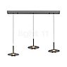 Neuhaus PURE® by Paul Neuhaus Vitrum Suspension LED 3 foyers gris