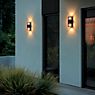 Nordlux Aludra Wall Light 2 lamps black - Seaside coating application picture