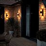 Nordlux Aludra Wall Light 2 lamps brown - Seaside coating application picture