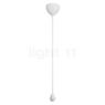 Nordlux Belloy, lámpara de suspensión blanco/blanco - florón halbkugel - 30 cm