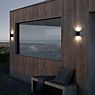 Nordlux Canto 2 Wall Light LED black - Seaside coating application picture