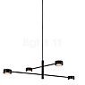 Nordlux Clyde Suspension LED 4 foyers noir