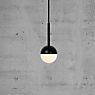 Nordlux Contia, lámpara de suspensión negro/vidrio opalino - ejemplo de uso previsto