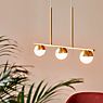 Nordlux Contina Hanglamp 3-lichts messing/opaalglas productafbeelding