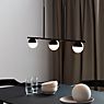 Nordlux Contina Suspension 3 foyers noir/verre opale - produit en situation