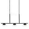 Nordlux Contina Suspension 3 foyers noir/verre opale