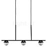 Nordlux Contina Suspension 3 foyers noir/verre opale