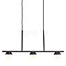 Nordlux Contina Suspension 3 foyers noir/verre opale