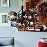 Nordlux Ivona Pendant Light 6 lamps smoked glass/black application picture