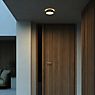 Nordlux Oliver Round Wall Light LED black application picture