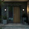 Nordlux Oliver Square Wall Light LED black application picture