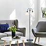 Nordlux Ray Double Floor Lamp chrome application picture