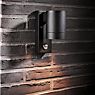 Nordlux Tin Wall Light with Motion Detector black application picture