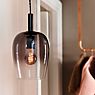 Nordlux Uma, lámpara de suspensión ø18 cm - ámbar - ejemplo de uso previsto