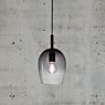 Nordlux Uma, lámpara de suspensión ø18 cm - vidrio ahumado - ejemplo de uso previsto
