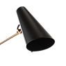 Northern Birdy Swing Wall Light black/steel - The shape of the lamp head slightly resembles the lowered head of a bird.