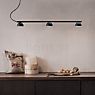 Northern Blush Suspension LED 3 foyers noir mat - produit en situation