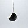 Nyta Tilt Hanglamp bol - zwart/kabel zwart - 20 cm , uitloopartikelen