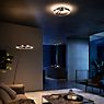Occhio Mito Aura 60 Narrow Wall-/Ceiling light LED head black phantom/body black matt - Occhio Air application picture