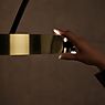 Occhio Mito Largo Gulvlampe med Bue LED hoved guld mat/fod sort mat