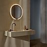 Occhio Mito Sfera 60 Illuminated Mirror LED head gold matt/Mirror grey tinted - Occhio Air application picture