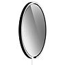 Occhio Mito Sfera Corda 60 Illuminated Mirror LED - grey tinted head black matt/cable weiß/plug Typ C - Occhio Air
