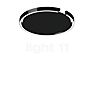Occhio Mito Soffitto 40 Up Lusso Wide Wall-/Ceiling light LED head black phantom/cover ascot leather black - DALI
