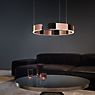 Occhio Mito Sospeso 40 Fix Up Table Hanglamp LED kop black phantom/plafondkapje wit mat - DALI productafbeelding
