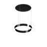 Occhio Mito Sospeso 40 Variabel Up Lusso Room Pendel LED hoved black phantom/baldakin ascot læder sort - Occhio Air