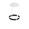 Occhio Mito Sospeso 40 Variabel Up Lusso Table, lámpara de suspensión LED cabeza black phantom/florón ascot cuero blanco - DALI
