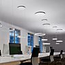 Occhio Mito Sospeso 60 Fix Up Table Hanglamp LED kop zilver mat/plafondkapje wit mat - DALI productafbeelding