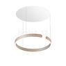 Occhio Mito Sospeso 60 Fix Up Table Pendant Light LED head gold matt/ceiling rose white matt - DALI