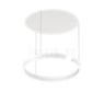 Occhio Mito Sospeso 60 Variabel Up Lusso Table, lámpara de suspensión LED cabeza blanco mate/florón ascot cuero blanco - Occhio Air