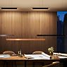 Occhio Mito Volo 100 Fix Up Table Pendant Light LED head gold matt/ceiling rose black matt - Occhio Air application picture