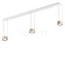 Occhio Sento Sospeso Tre Var D Hanglamp LED 3-lichts kop goud mat/plafondkapje wit mat - 2.700 K - Occhio Air