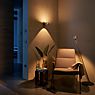 Occhio Sento Verticale Up E Wall Light LED fixed head white glossy/wall bracket white glossy - 3,000 K - Occhio Air application picture